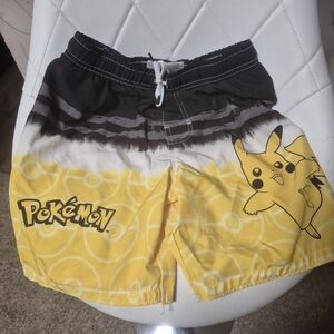 Pokemon Pikachu Yellow and Black Kids Shorts